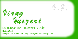virag huszerl business card